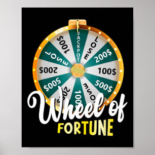 Poster Roue de Fortune père&#; s Humour de jour Tee Daddy