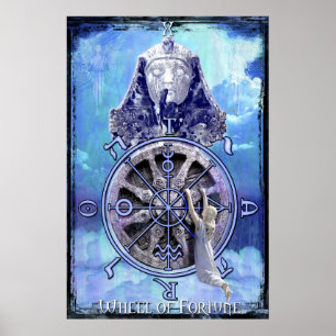 Poster Roue de Fortune Tarot Print