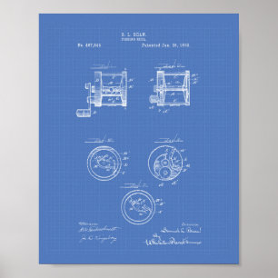 Poster Roue de pêche 1892 Plan directeur de l'art des bre
