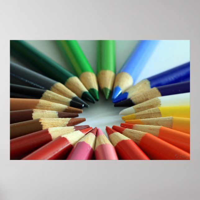 Poster Roue du graphique en couleurs (Devant)