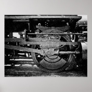 Poster Roue Locomotive