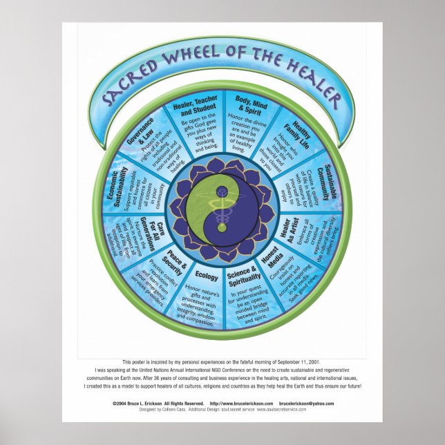 Poster Roue sacrée du guérisseur (Devant)