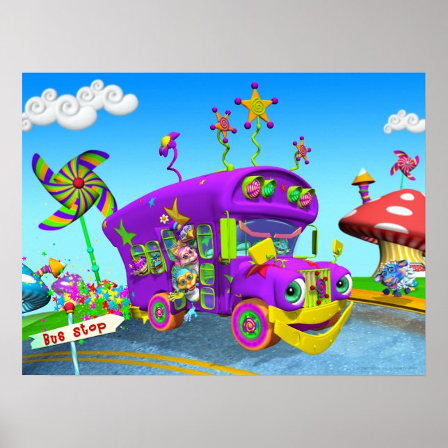 Poster "Roues dans le Bus" 24w X 18h (Devant)