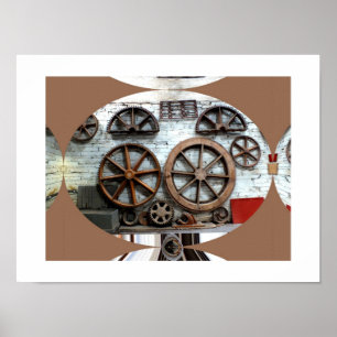 Poster Roues de l'industrie