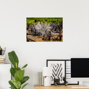 Poster Roues de Ranch Historique