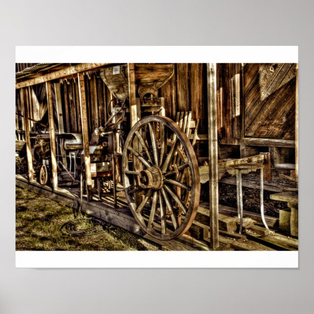 Poster Roues de Wagon (Devant)