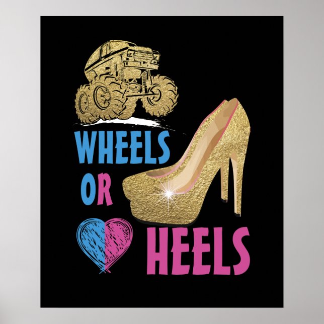 Poster Roues ou talons votre maman aime vous Genre Révéle (Devant)