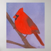 Poster rouge cardinal