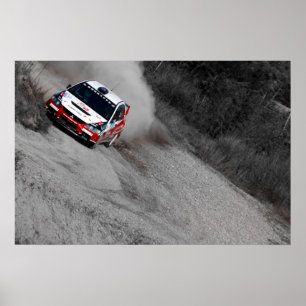 Poster Rouge de Mitsubishi