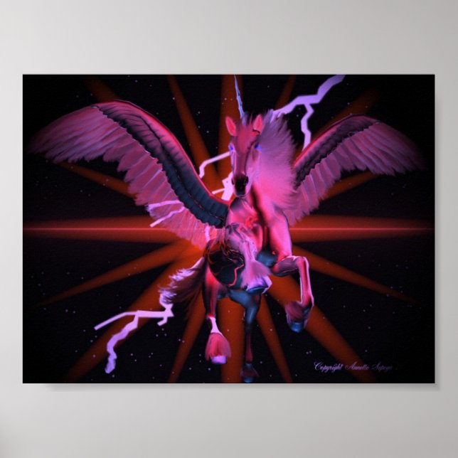 Poster Rouge équin (Devant)