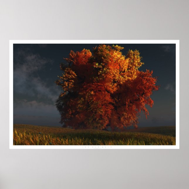 Poster Rouge et or (Devant)