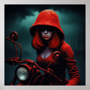 Poster Rouge et Rock'n'Roll