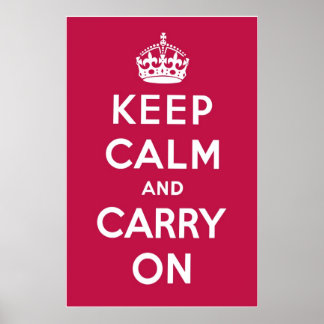 Poster Rouge framboise