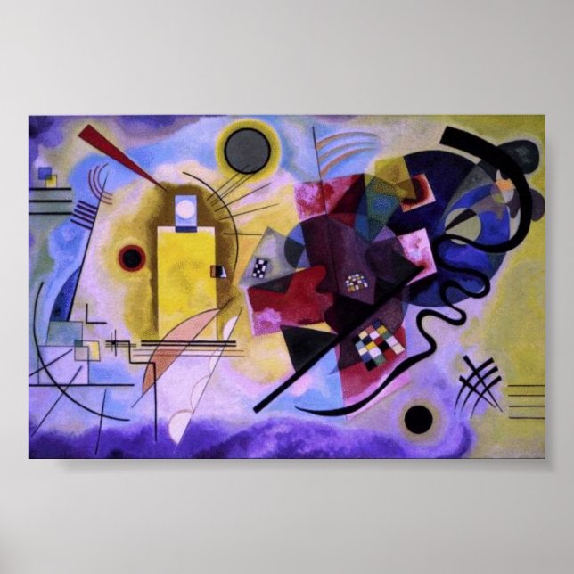 Poster rouge-jaune-bleu (Devant)