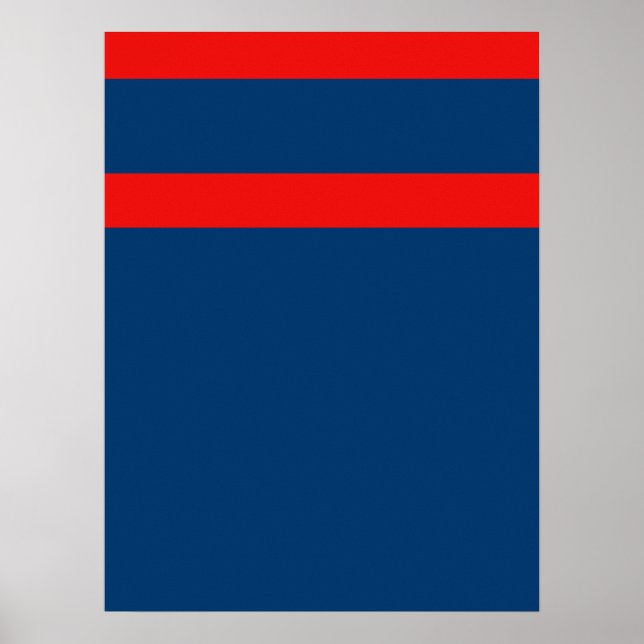 Poster rouge marine (Devant)