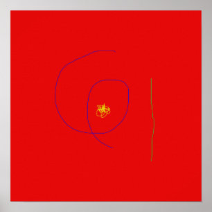 Poster Rouge minimal