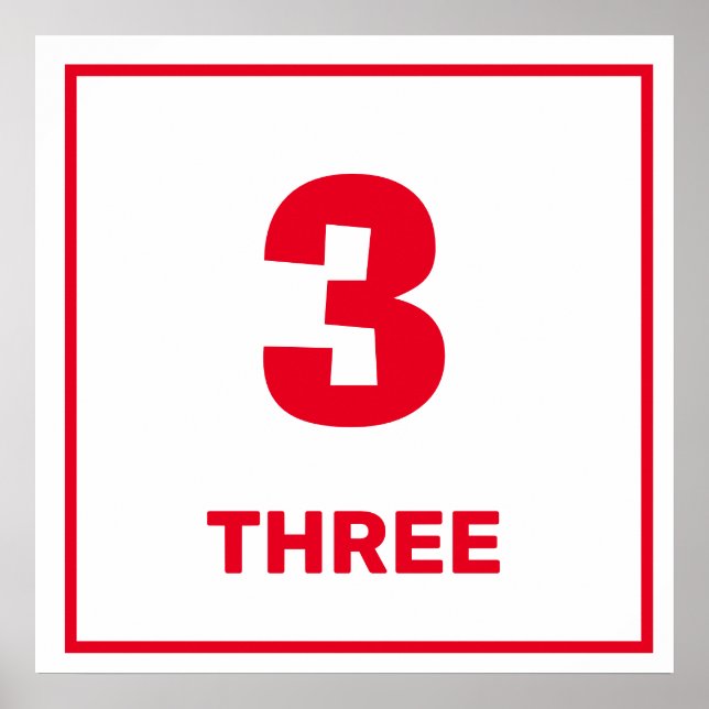 Poster rouge numéro trois (Devant)