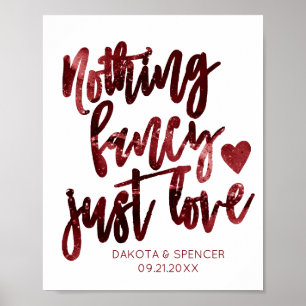 Poster Rouge Rien de fantaisie Juste de l'amour Dark Cr
