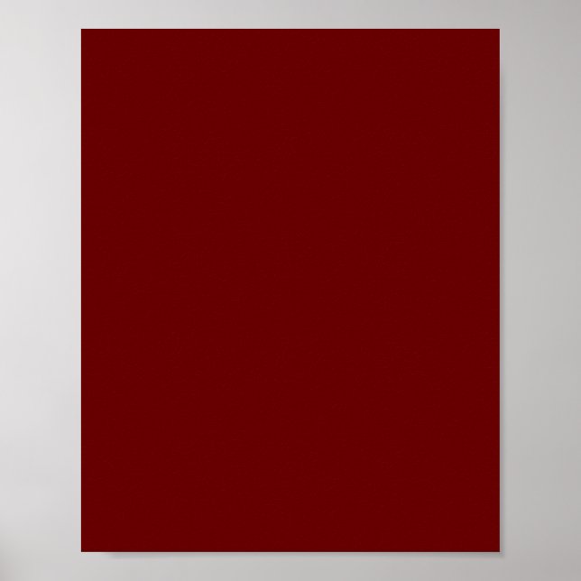 Poster Rouge sanguin (couleur solide) (Devant)