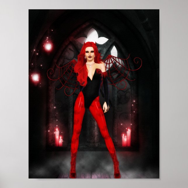 Poster Rouge Succubus (Devant)