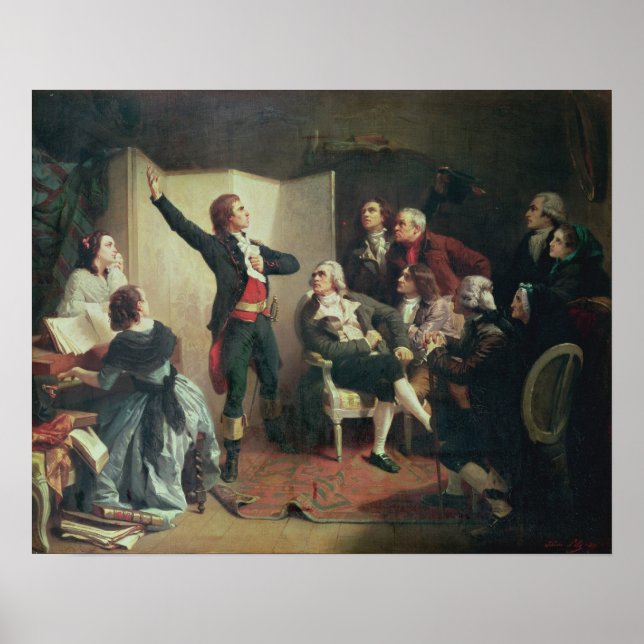 Poster Rouget de Lisle chantant la Marseillaise (Devant)