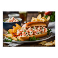Rouleau De Homard Et Chips De Pomme De Terre