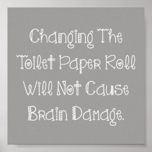 Poster Rouleau de papier toilette