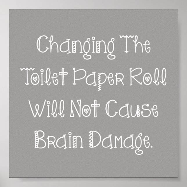 Poster Rouleau de papier toilette (Devant)