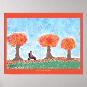 Poster Roulement frais de type dans le leavesposter