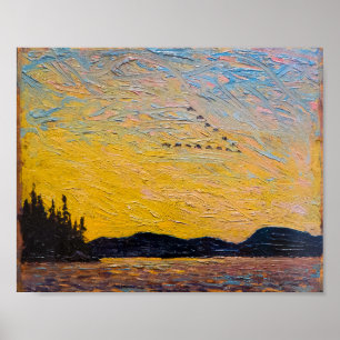 Poster Round Lake Mud Bay Tom Thomson