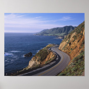 Poster Route 1 le long de la côte californienne près de