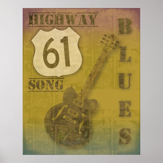 Poster Route 61 Blues (Devant)