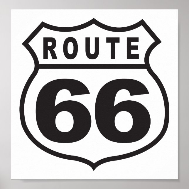 Poster Route 66 (Devant)