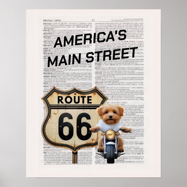 Poster Route 66 (Devant)