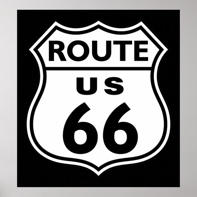 Poster Route 66 (Devant)