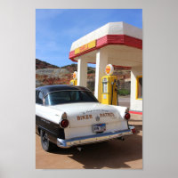 Route 66 Vintage Car Gare Photo
