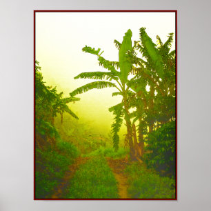 Poster Route dans le brouillard
