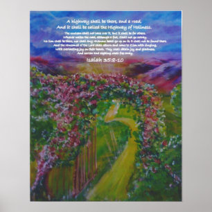 Poster Route d'art prophétique de sainteté par Andrea