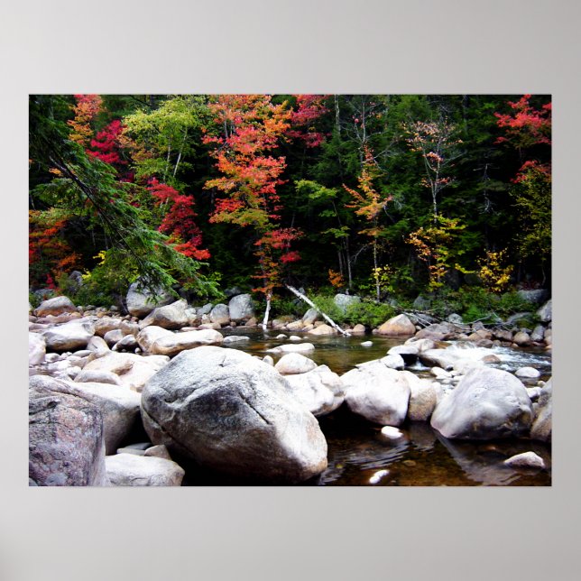 Poster Route de Kancamagus à l'automne (Devant)