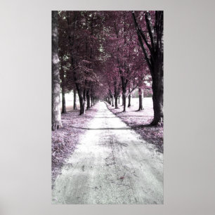 Poster route de la forêt rose
