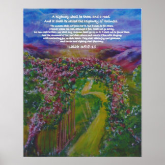 Poster Route de la Sainteté Art prophétique par Andrea Ri