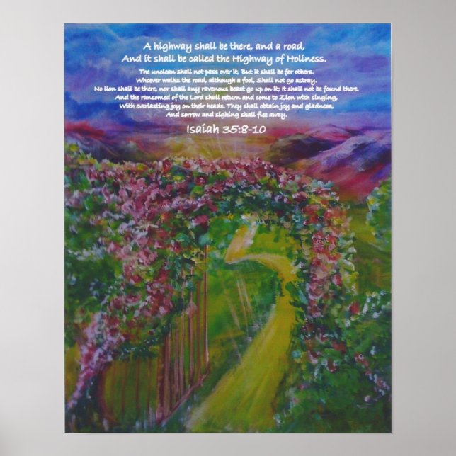 Poster Route de la Sainteté Art prophétique par Andrea Ri (Devant)