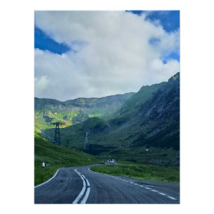 Poster Route de Transfagarasan – Impression de la montagn
