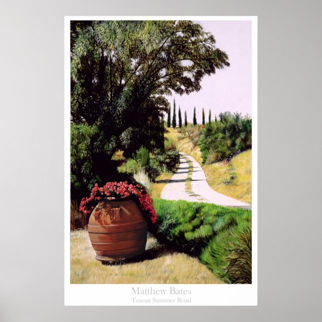 Poster Route d'été toscane (Devant)