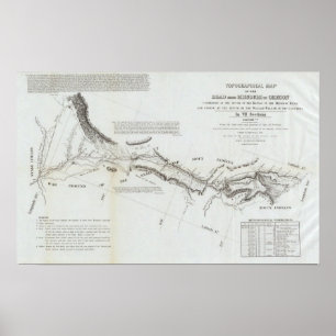 Poster Route du Missouri à l'Oregon 2