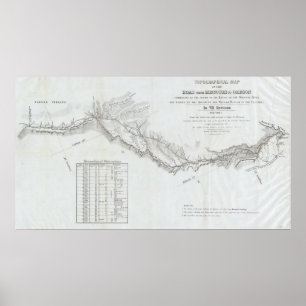 Poster Route du Missouri à l'Oregon 4