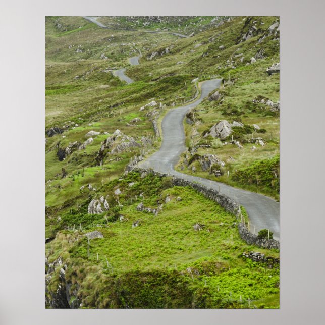 Poster Route entre Ballaghacahreen et Caherkeen. (Devant)