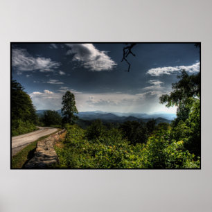 Poster Route express bleue HDR de Ridge
