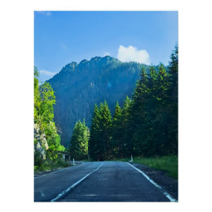 Poster Route forestière des Carpates – Impression de mont