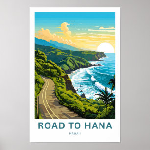 Poster Route vers Hana Hawaii